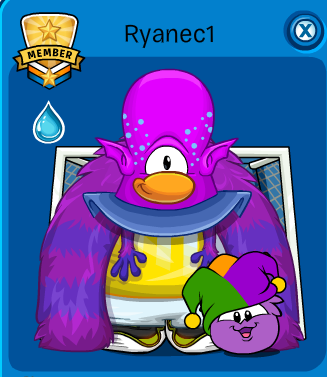 Purple Puffle With Ryanec1 player card Puffle cp