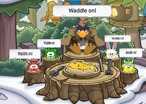 Puffles and Sasquatch say waddle on! 2015